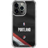 NBA Portland Trail Blazers Jersey iPhone 15 Pro Clear Case